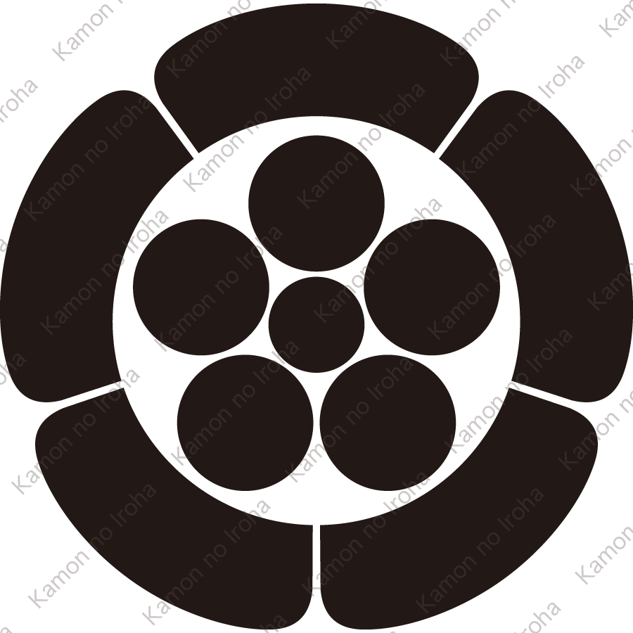 一重五瓜に星梅鉢紋