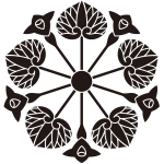 花付き五つ葵紋