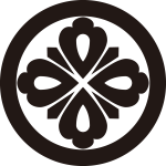 丸に四つ目形剣花角紋
