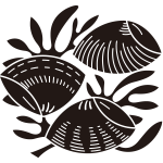 三つ蛤に海松紋