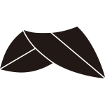 折れ一つ笹の葉紋